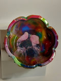 Resin flower dish