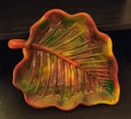 Red, green, orange leaf tray