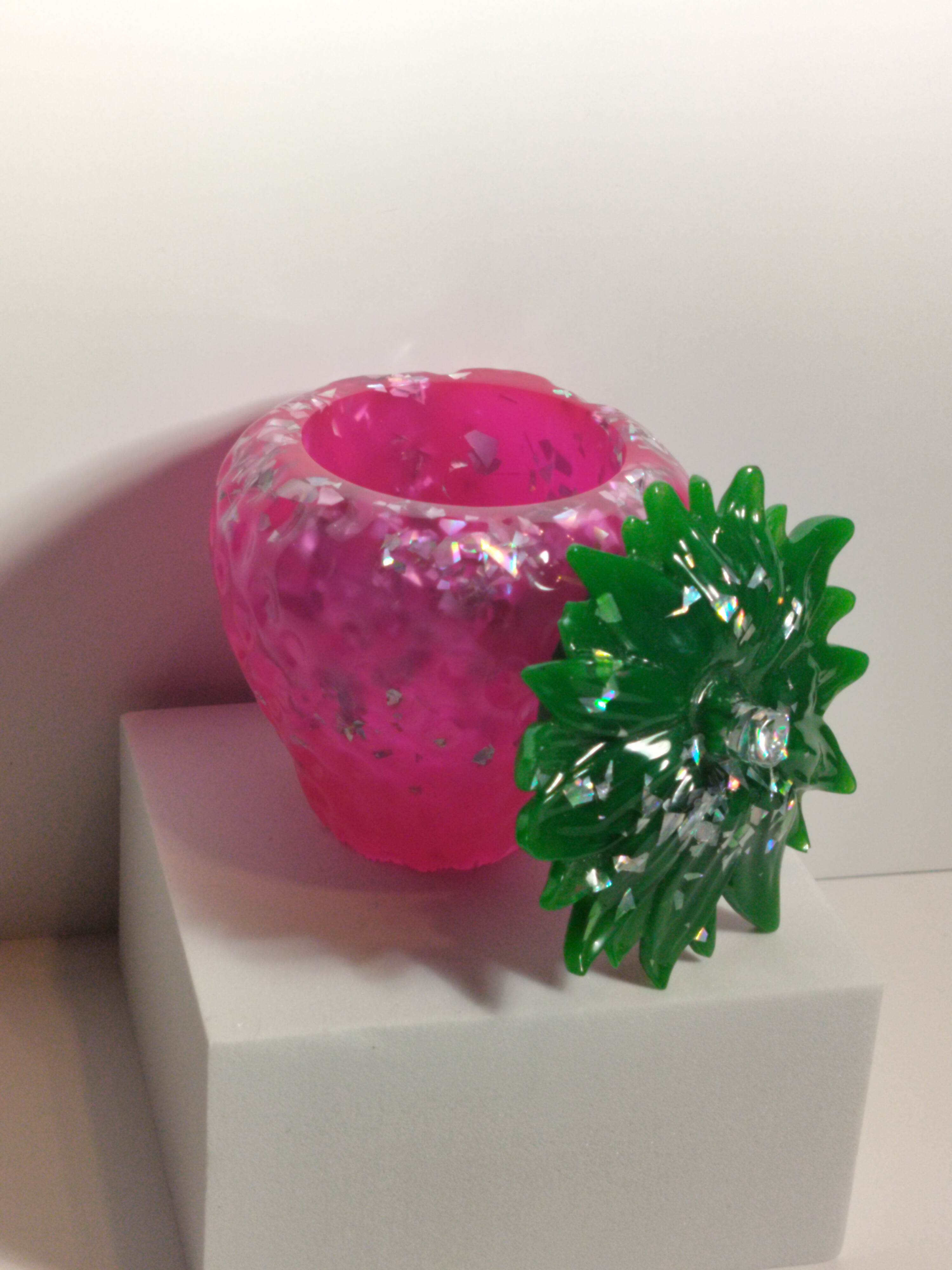 Resin Strawberry Jar