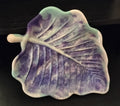 Purple, green & white leaf tray