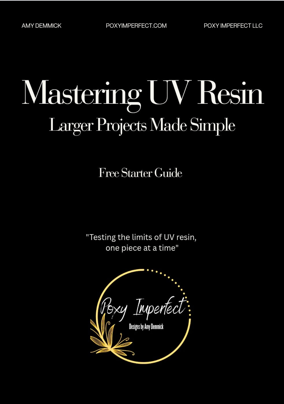 Free UV Resin Starter Guide: Larger Projects Made Simple